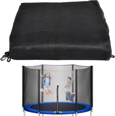 Trampoline veiligheidsnet - Beschermnet Trampoline - Veilig tuinplezier - Duurzaam PE materiaal - Tot 3 meter - Zwart