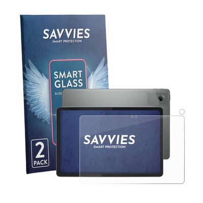 2 Stuks Savvies Screenprotector - geschikt voor Lenovo Idea Tab 11" 2025 TB336FU (Voor+Camera) - beschermfolie glas transparant