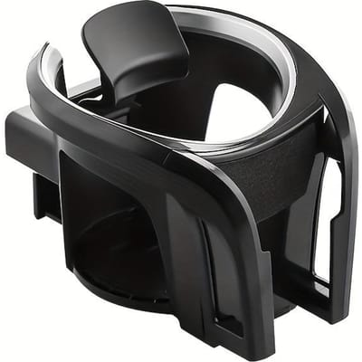 2-in-1 Multifunctionele Autoventilatiehouder ABS Airconditioning Uitlaatmontage, Universele Beker- & Telefoonhouder voor Middenconsole zwart