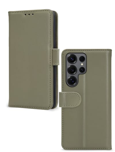 Mobilize Telefoonhoesje geschikt voor Samsung Galaxy S26 Ultra Hoesje | Mobilize Premium Gelly Bookcase Portemonnee | Pasjeshouder voor 3 Pasjes | Telefoonhoesje voor Pinpas / OV Kaart / Rijbewijs - Groen