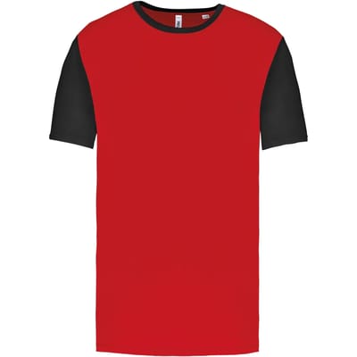 SportSportshirt Kind 10/12 years (10/12 ans) Proact Ronde hals Korte mouw Sporty Red / Black 100% Polyester