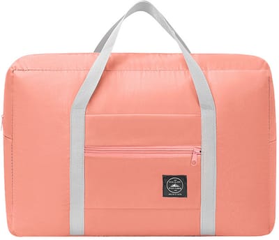 Opvouwbare reistas – handbagage – past onder de stoel – cabinebagage – lichtgewicht weekendtas – unisex – 30 x 45 x 13,5 cm – roze