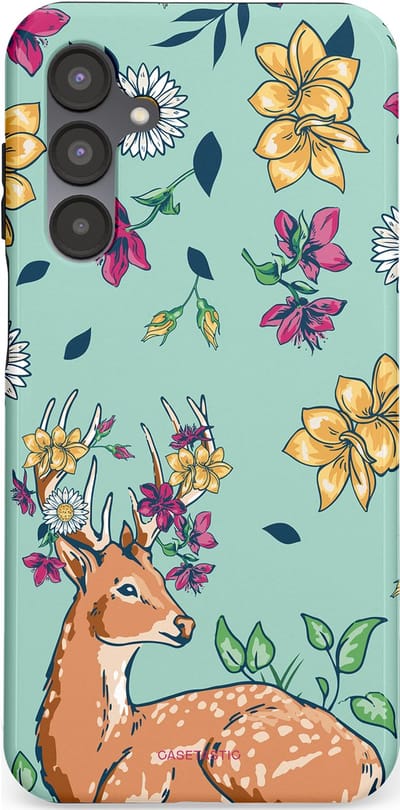 Casetastic Hoesje Geschikt voor Samsung A16 - Stijlvolle Beschermende Duo-layer Case - Bloemenbronst