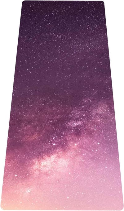 15 mm antislip dunne draagbare yogamat voor op reis - duurzaam imitatiesuède - zacht licht oefenmat voor yoga pilates bikram stretching - 180 x 61 cm Yoga mat