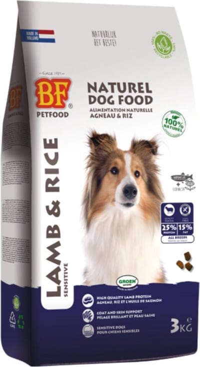BF Petfood Lam en Rijst Hondenvoer - 4 x 3 kg - Voordeelverpakking