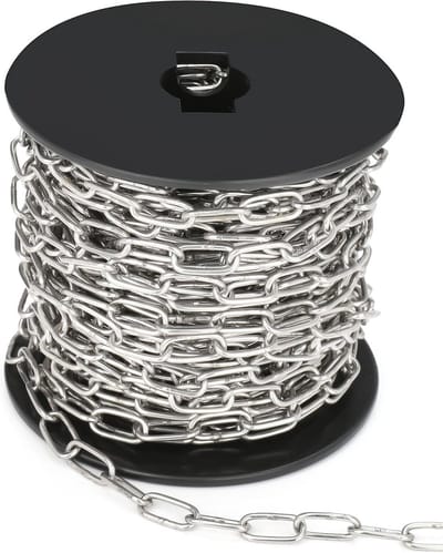 Roestvrijstalen ketting 15 m - 1,5 mm hangende ketting voor diverse DIY-projecten