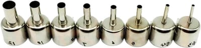 Warmtepistool Mondstukken - Lassen Accessoires - Reparatiewerkzaamheden Uitvoeren - Complete Set - 22mm Inlaat Diameter - Zilverkleurig