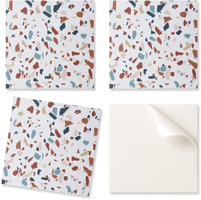 Zelfklevende vinyltegels set met abstract mozaïekpatroon 20x20x20 cm