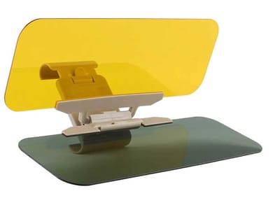 Dailygoods- Zonneklepverlenger Auto - Dag- en Nachtzonneklep - Zonnescherm Auto - Vermindert Schittering - Geschikt voor 115-190 mm - Duurzaam PP/TPR Materiaal