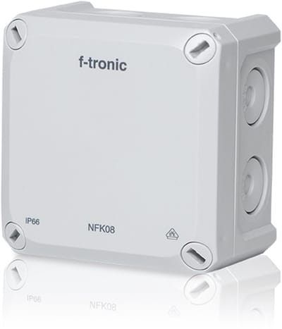 F-TRONIC FR-verdeeldoos Neptun Compact, 85x85x54 mm, grijs