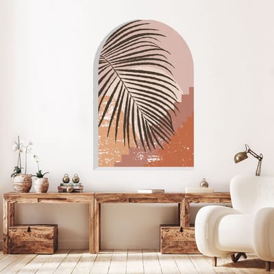 Vooraf gelijmd vliesbehang met gigantische muurschilderingen - PALMBLADBOOG IN MAROKKO - 135x90cm