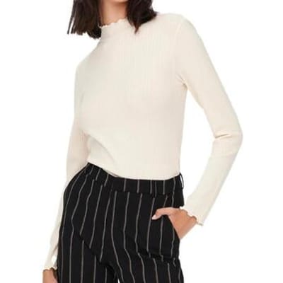 JDY JDYFRANSISKA L/S HIGHNECK TOP JRS NOOS Dames Top - Maat S