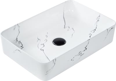 HOPI - Wastafel - Wit - 51 x 34 cm - Keramiek