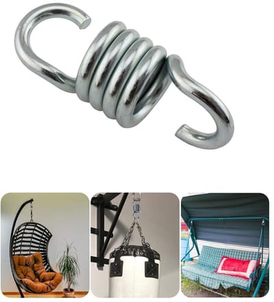 Hangmatveer Versterkte Vergulde Staalverlenging Zwaar Draad voor Schommelstoelen Zandzak Ophanging - Draagvermogen 650 kg/1433,0 lb