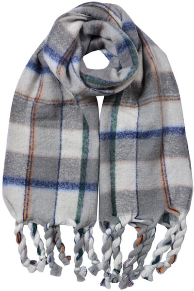 Clayre & Eef Wintersjaal Dames 50x200 cm Grijs Synthetisch