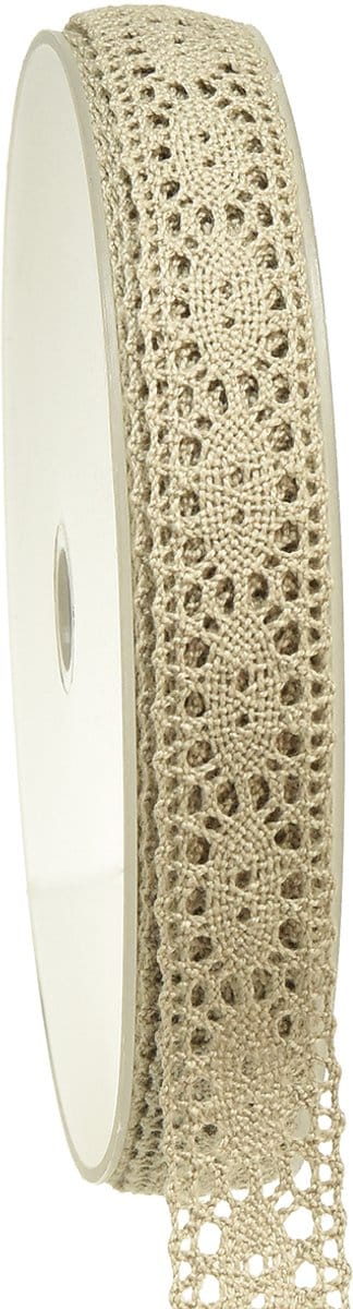 Kantlint decoratief lint kant beige B18mm 20m