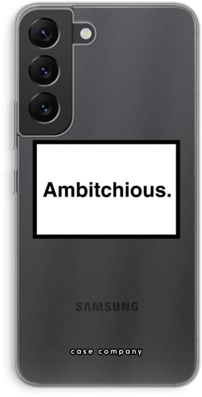 Case Company® - Hoesje geschikt voor Samsung Galaxy S22 hoesje - Ambitchious - Soft Cover Telefoonhoesje - Bescherming aan alle Kanten en Schermrand