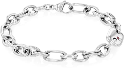 Tommy Hilfiger TJ2780789 Dames Armband - Schakelarmband - Sieraad - Staal - 8 mm breed