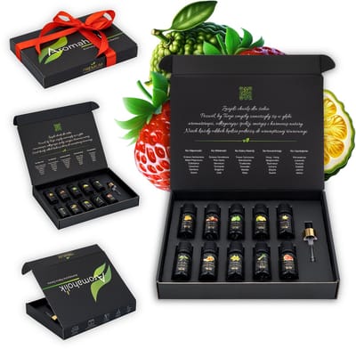 Aromaholik Zestaw Owocowy - Essentiële Olie Set - 100% Natuurlijke Ingrediënten - 10x10ml