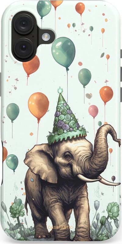 Casetastic hoesje geschikt voor Apple iPhone 16 Plus - MagSafe - Dubbellaagse bescherming - Ballolifant - Fashion Case - Wit Grijs Donkergrijs Taupe