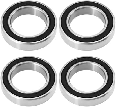 Dailygoods - Voorwiel lagerset - Dubbel rubber verzegeld - Zilver - Roestvrij staal - Hoogwaardige lagers - Geschikt voor Light Bee L1E 201...