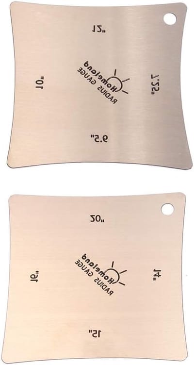 Stainless Steel Gitaar Fretboard Meetinstrumenten Set van 2 met Radius Gauge en Precisie Tools