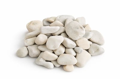 Witte Sierstenen 3 kg (30-50 mm) – Decoratieve Keien voor Tuin, Planten & Aquarium – Natuurlijke Stenen