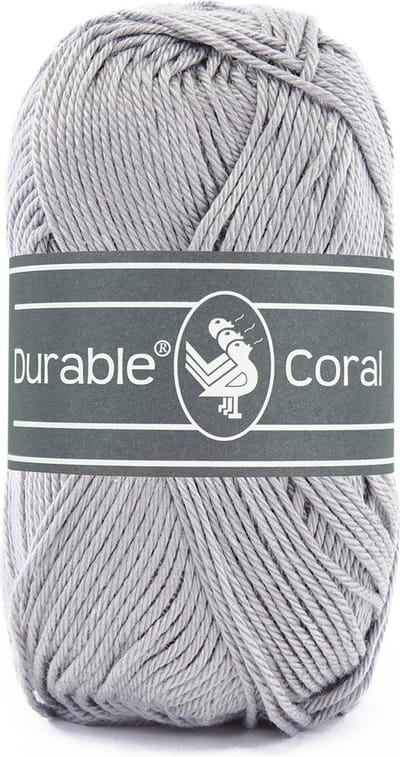 Durable Coral - 2232 light grey - Gemerceriseerd Katoen Garen