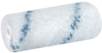 WESTEX verfroller klein 100mm wit/blauw polyamide pluche 11mm poolhoogte