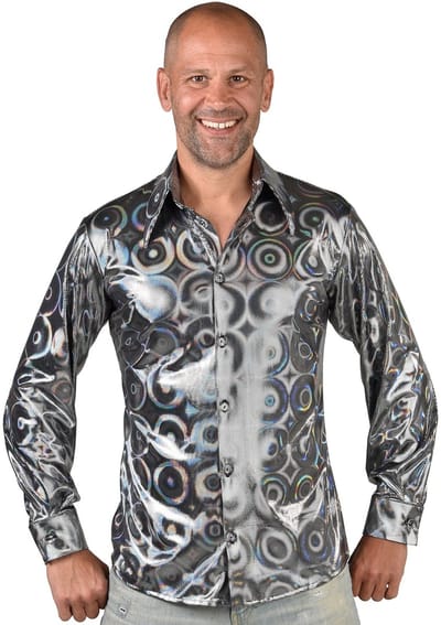 Magic Design Verkleedblouse Cirkel Hologram Polyester Maat S