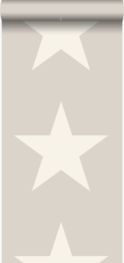 Origin Wallcoverings behang sterren grijs - 346826 - 53 cm x 10,05 m