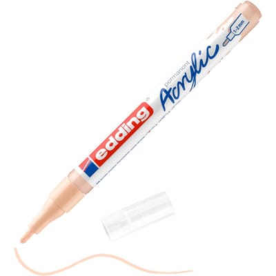 Edding 5300 Acrylic marker - fijne punt - warm beige - Schrijfbreedte van 1-2 mm