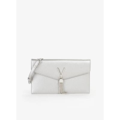 VALENTINO schoudertas clutch Luxe Pochette Argento zilverkleurig