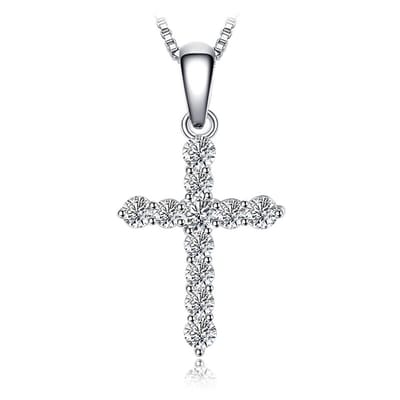 Kruis Hanger - Sterling Zilver - Zirkonia - RomyStones