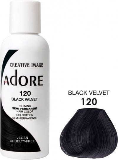Adore Semi-Permanent Hair Color - Black Velvet 120 118ml