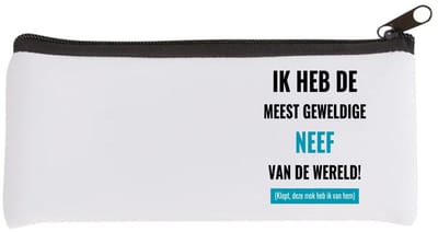 Akyol - ik heb de meest geweldige neef van wereld (klopt, deze mok heb ik van hem) Etui - Neef - de meest geweldigste neef - verjaardagscadeau - verjaardag - cadeau - cadeautje voor neef - neef artikelen - kado - geschenk - gift - 20 bij 9 cm
