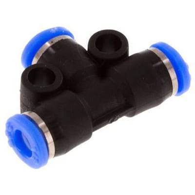 5/32'' T-koppeling PBT Insteekfitting NBR [2 Stuks]