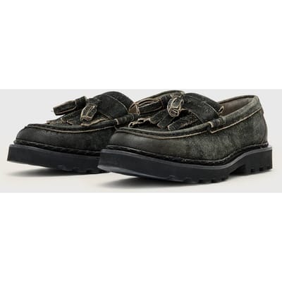 AllSaints Skiff Tassel Loafer Charcoal Grey Taglia: 43 | Mocassini Outlet | Uomo | Nero