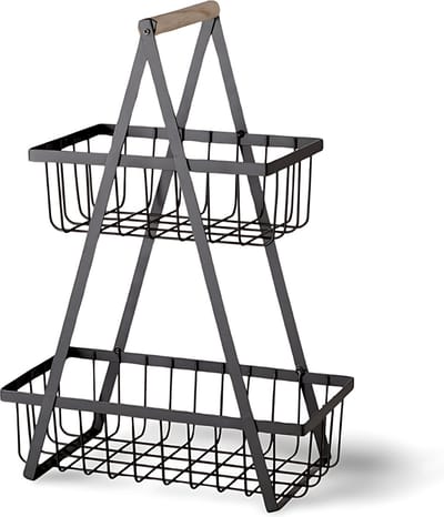 Luxe Fruitmand Etagere Zwart