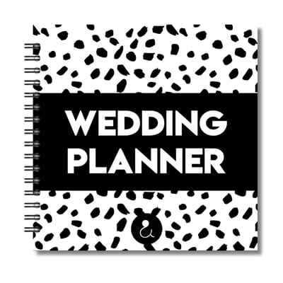 Weddingplanner | Trouwplanner | Trouwplanboek | Bruiloft Planner | Dots Zwart