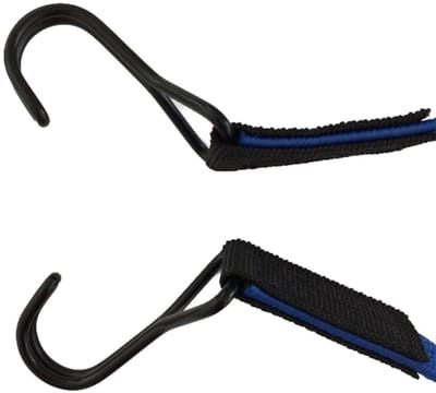 Spanngummi met Haken, Elastisch Band 80cm Blau