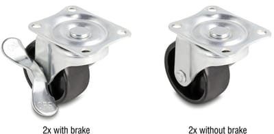 Delock Castor Wheel Ø 50 mm load capacity up to 90 kg Set 2 pieces