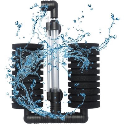 Filtre d'aquarium à éponge à air comprimé Éponge biochimique Filtration ultra silencieuse Aération Cultiver Type 4