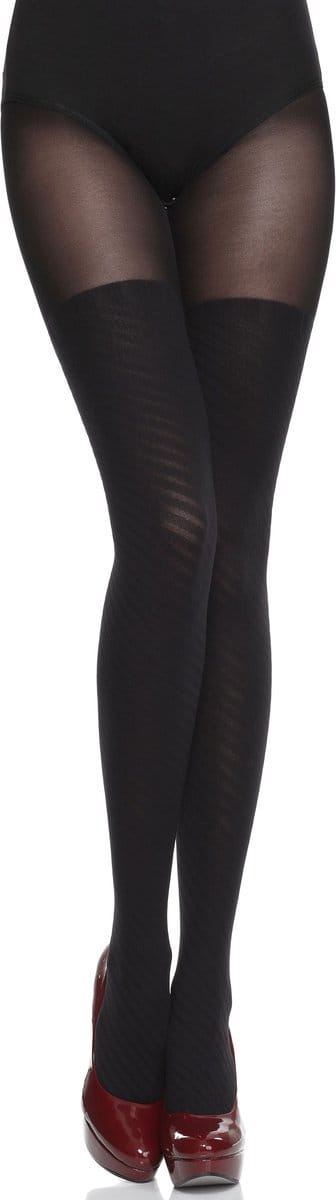 Merry Style Dames Panty - 60 DEN - Halsterloos - Polyamide - MS-GB-355 - Zwart - XL