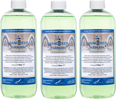 Handzeep Hamam 1 liter - set van 3 stuks