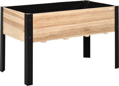 Outsunny Verhoogd bed met fleece 845-531V02