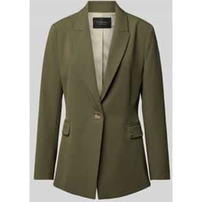 Slim fit blazer met klepzakken