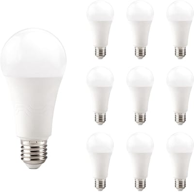 Kobi LED Lamp E27 18W - 2000lm - 4000K - 230V - Standaardvorm - Voor Winkelverlichting, Hal of Werkplek - 10 stuks