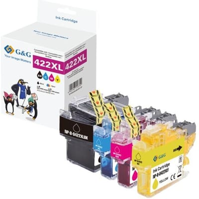 G&G Inkt combipack Compatibel Zwart, Cyaan, Magenta, Geel GP-B422XLBKCMY-4P