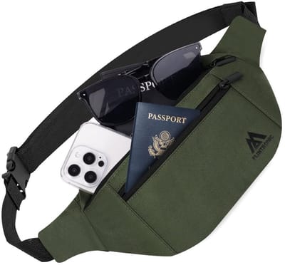 Dailygoods- Heuptas Waterdicht - Verstelbare Riem - 4 Vakken - Geschikt voor Hardlopen - Wandelen - Fietsen - Modern Design - Heuptasjes